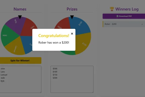 spin the wheel