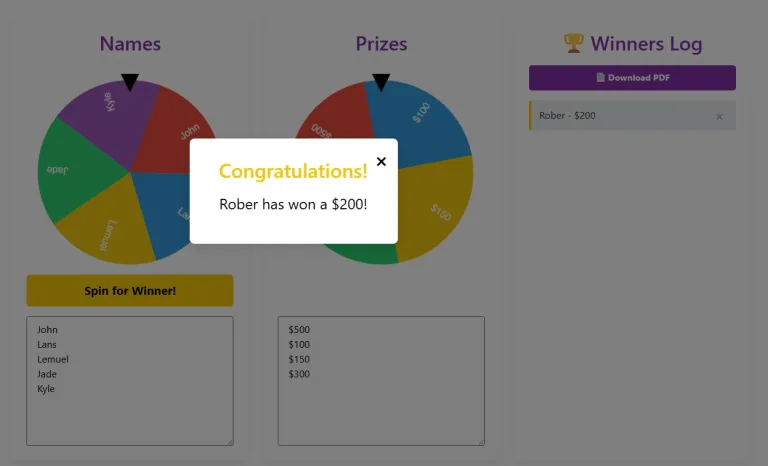 spin the wheel