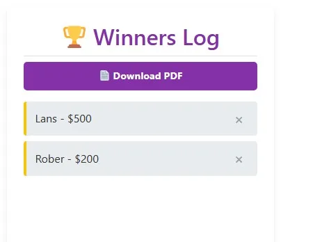Spin the Wheel download result